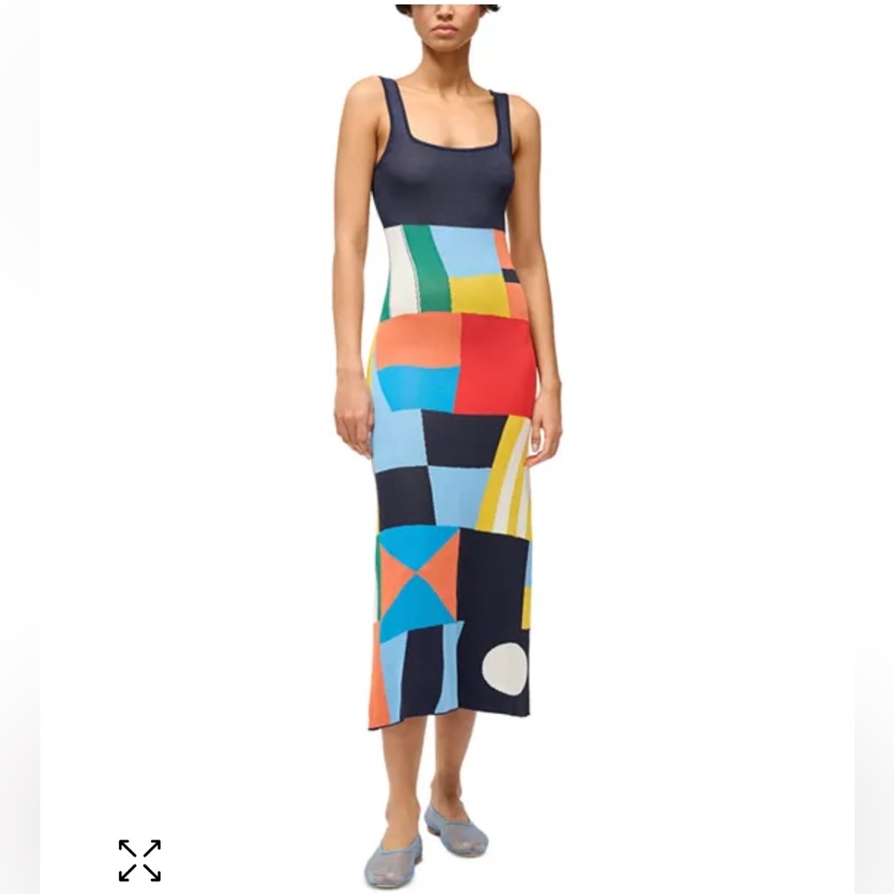Staud Katie Flag Dress M